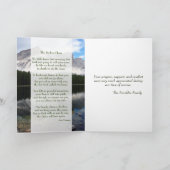 Mountainsee-Szenen-Erinnerungskarte mit Foto Karte (Innenseite)