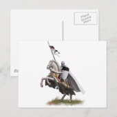 Mounted Knight Templar Postkarte (Vorne/Hinten)