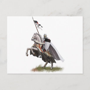 Mounted Knight Templar Postkarte