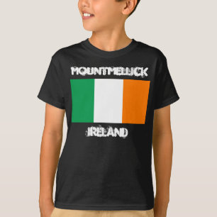 Mountmellick, Irland mit irischer Flagge Kinder T-Shirt