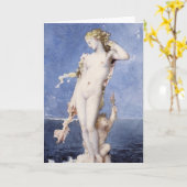 Moureau Aphrodite Geburt der Venus Karte (Gelbe Blume)