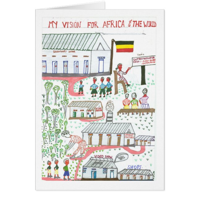 Moureens Vision für Afrika und die Welt (Vorne)