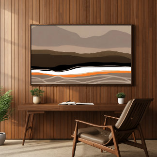 Mourne Mountains Abstrakte Kunst Poster (unrahmen)