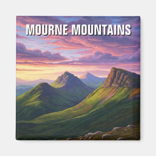 Mourne Mountains Nordirland Travel Magnet (Vorne)