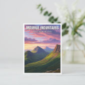 Mourne Mountains Nordirland Travel Postkarte (Stehend Vorderseite)