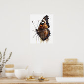 Mourning Cloak Butterfly Art Print Poster (Küche)