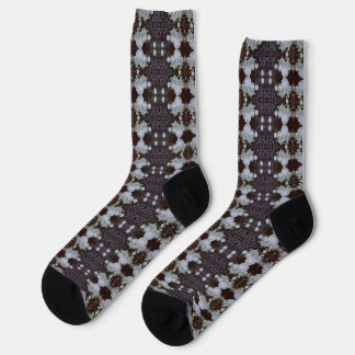 Mourning Tree Bark Patterned Socken