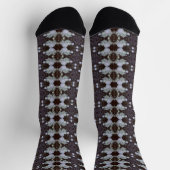 Mourning Tree Bark Patterned Socken (Oben)