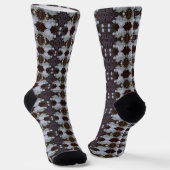 Mourning Tree Bark Patterned Socken (Gewinkelt)