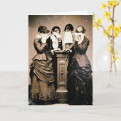 Mourning Victorians Karte (Gelbe Blume)