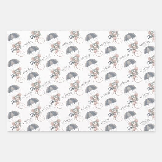 Mouse Adventure erwartet Wrapping Paper Sheets Geschenkpapier Set (Vorderseite 3)