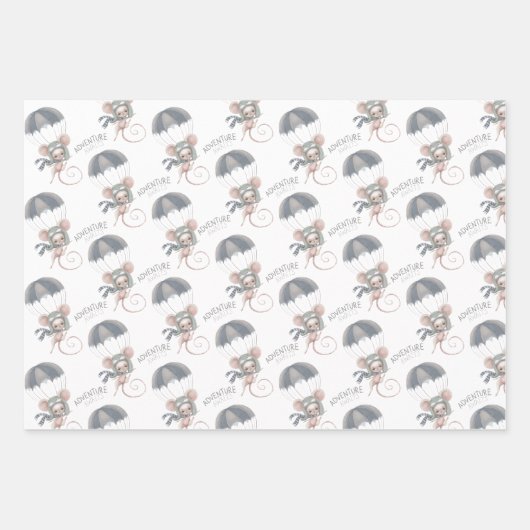 Mouse Adventure erwartet Wrapping Paper Sheets Geschenkpapier Set (Vorderseite)