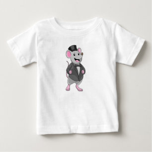 Mouse als Groom mit Ribbon Baby T-shirt