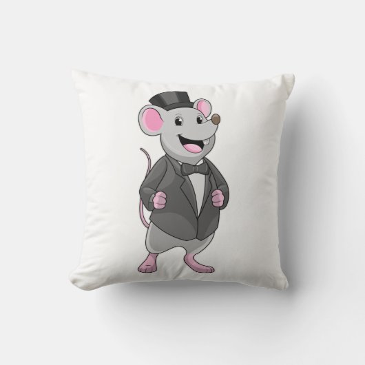 Mouse als Groom mit Ribbon Kissen (Vorderseite)