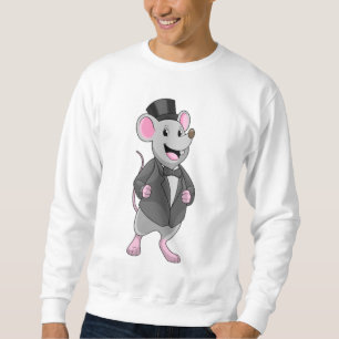 Mouse als Groom mit Ribbon Sweatshirt
