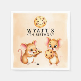 Mouse and Cookie Thema Geburtstagsparty Serviette