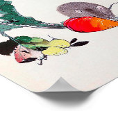 Mouse and Red Radish, Watanabe Seitei Poster (Ecke)