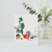 Mouse and Red Radish, Watanabe Seitei Postkarte (Stehend Vorderseite)