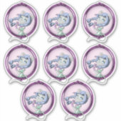 Mouse Anime Girl Aufkleber (Vorderseite)