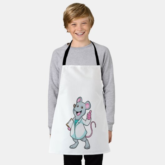 Mouse as Doctor with Doctor's coat Schürze (Getragen)