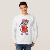 Mouse as Firefighter with Helmet T-Shirt (Vorne ganz)