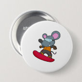 Mouse as Snowboarder with Snowboard Button (Vorne & Hinten)