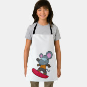 Mouse as Snowboarder with Snowboard Schürze (Insitu)