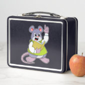 Mouse as Teacher with Book Metall Brotdose (Beispiel)