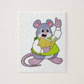 Mouse as Teacher with Book Puzzle (Vertikal)