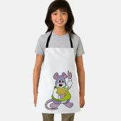 Mouse as Teacher with Book Schürze (Insitu)