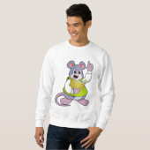 Mouse as Teacher with Book Sweatshirt (Vorne ganz)