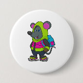 Mouse at Ice Skaten mit Ice Skate & Backpack.pn Button (Vorderseite)