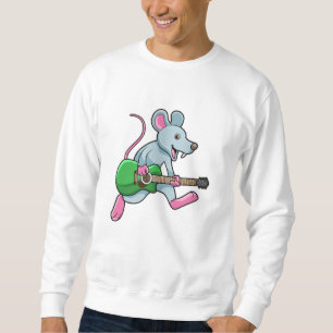 Mouse at Music with Guitar Sweatshirt