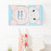 Mouse Baby Shower Blue Banner (Insitu)