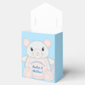 Mouse Baby Shower Blue Geschenkschachtel (Geöffnet)