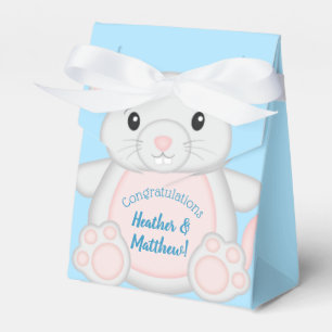 Mouse Baby Shower Blue Geschenkschachtel