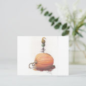 Mouse Balancing Pumpkins Postkarte (Stehend Vorderseite)