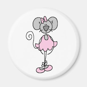 Mouse Ballerina Magnet