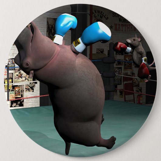 Mouse Beats Hippo KO Button (Vorderseite)