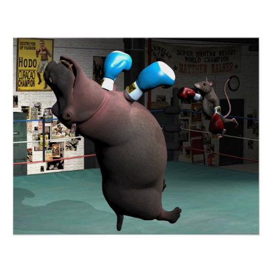 Mouse Beats Hippo KO Poster (Vorderseite)