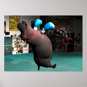 Mouse Beats Hippo KO Poster