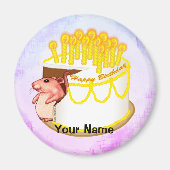 Mouse Birthday Cake Magnet (Vorne)