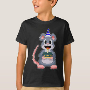 Mouse Birthday Candle Cake T-Shirt