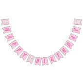 Mouse Birthday Party Pink Wimpelkette (Alle)