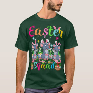 Mouse Bunny Ear Funny Easter Squad Maus Happy Eas T-Shirt