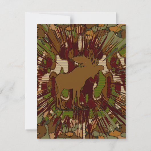 Mouse Camouflage Dinner Einladungen (Rückseite)