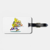 Mouse Carry Cheese Gepäckanhänger (Rückseite horizontal)