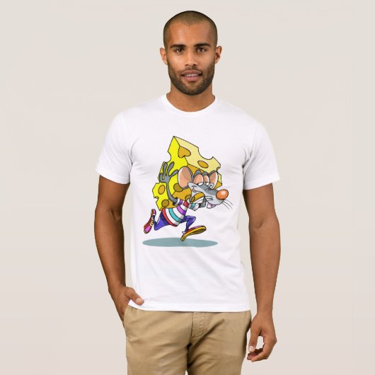 Mouse Carry Cheese Mens T - Shirt (Vorne ganz)