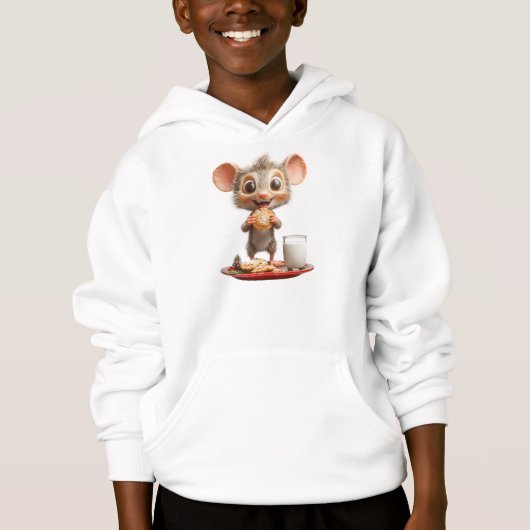 Mouse Christmas Boy's Hoodie (Vorderseite)