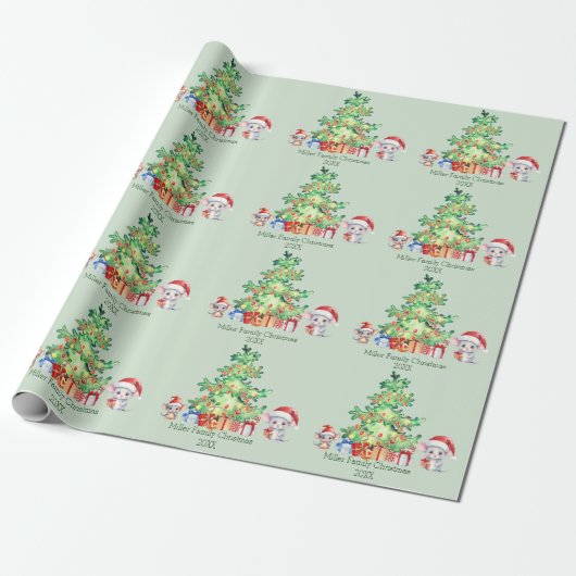 Mouse Christmas Geschenkpapier (Ungerollt)